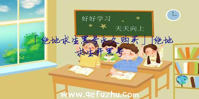「绝地求生黑号永久购买」|绝地求生开黑号